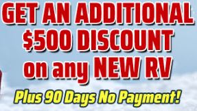 Bill Plemmons RV $500 Off Christmas RV Sale No Days No Payment